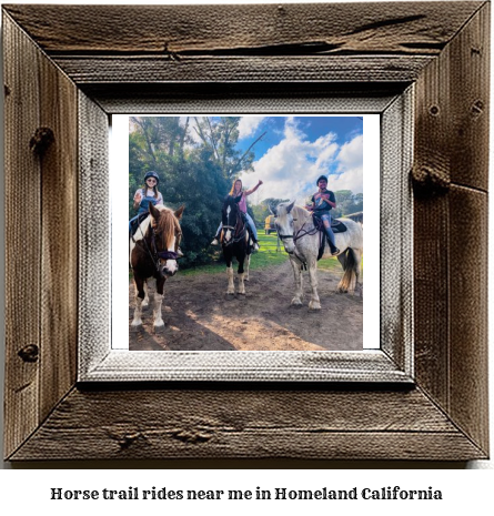 horse trail rides near me in Homeland, California